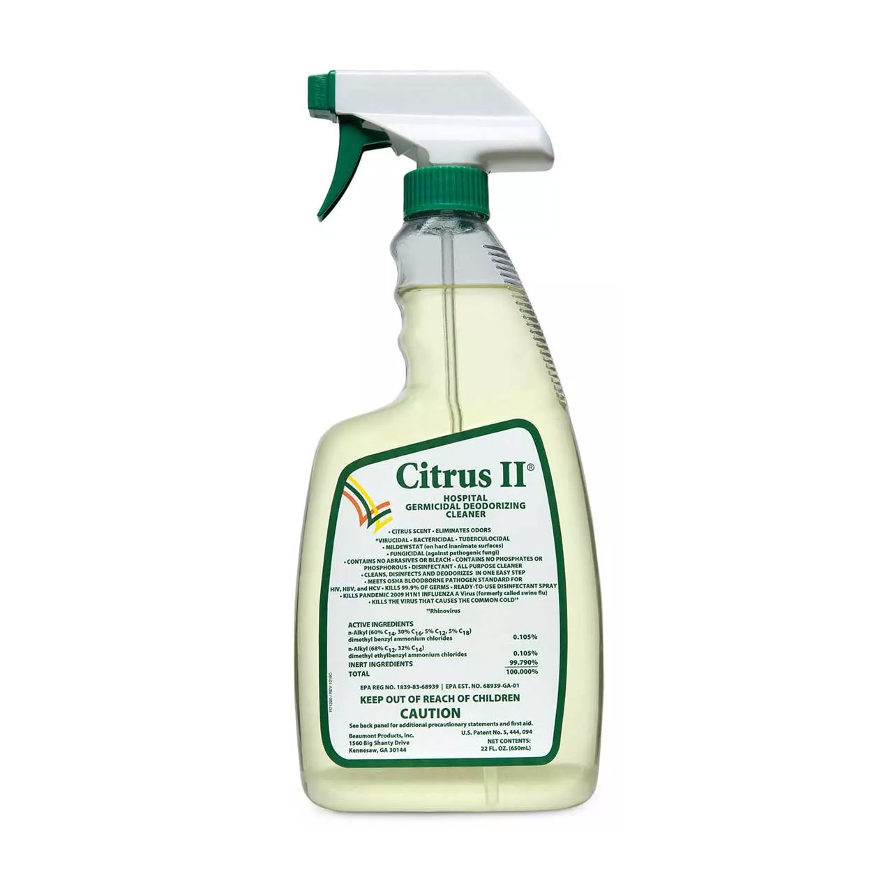 RES6100 Citrus II Hospital Germicidal Deodorizing Cleaner