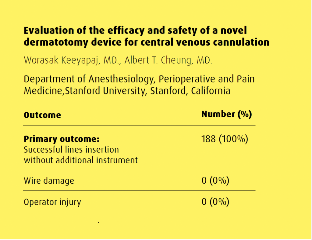 Image of text box detailing GuideBlade study from Stanford Medicine