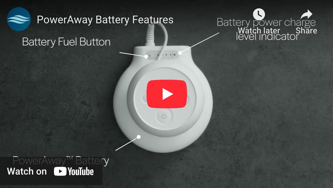 PowerAway Battery Features: Watch on YouTube