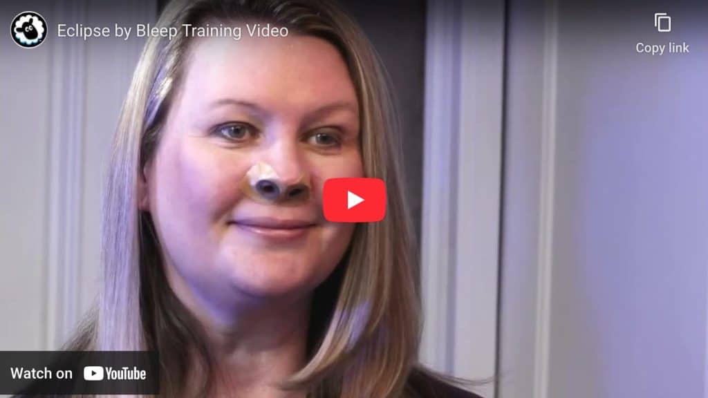 Image of a youtube video player reading "Eclipse by Bleep Training Video" and "Watch on YouTube"