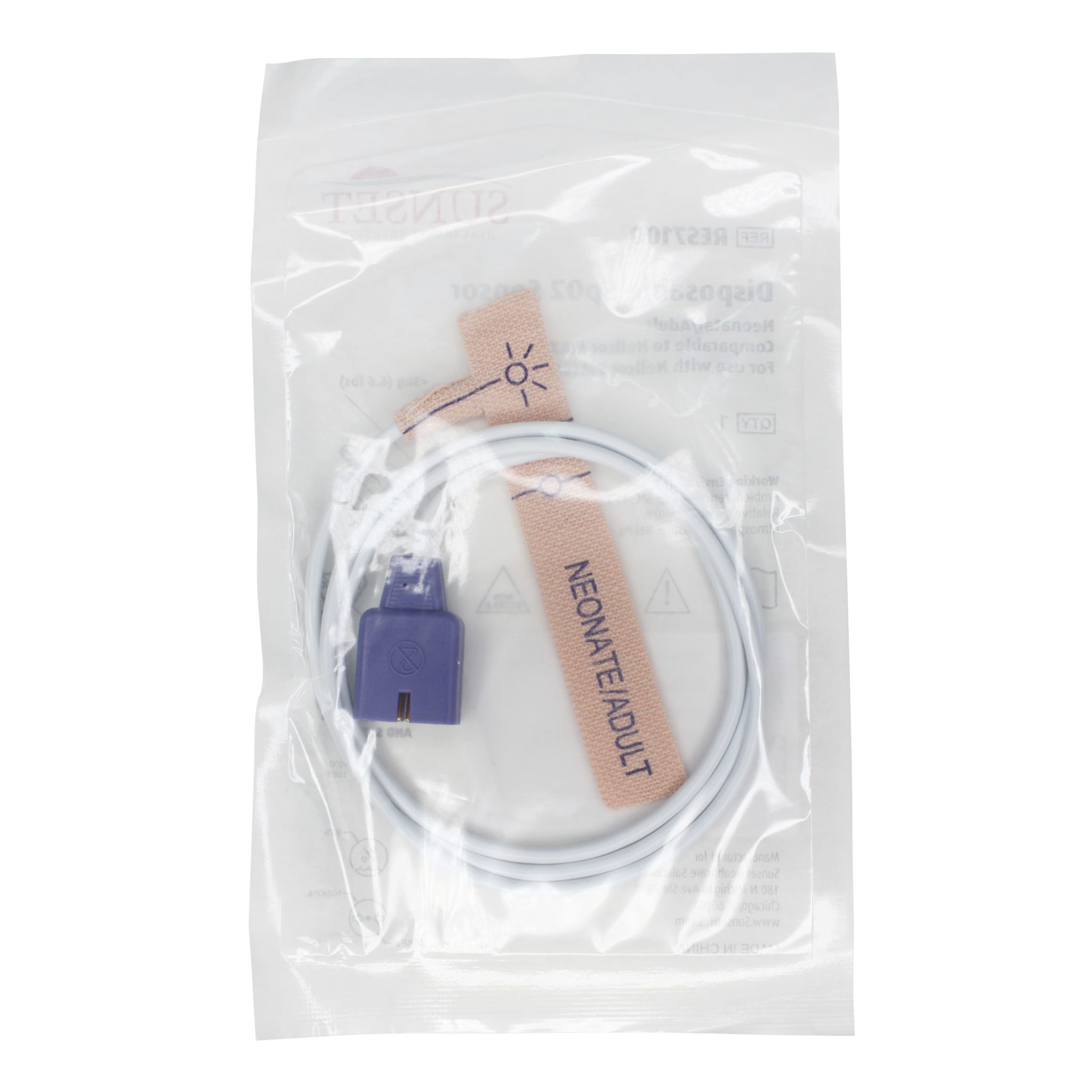 RES7100 Disposable SpO2 Sensor Neonatal/Adult – Sunset Healthcare Solutions