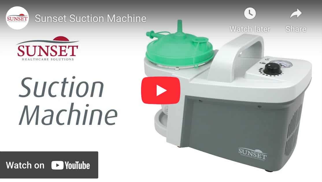 Image of a youtube video player reading "Sunset Suction Machine" and "Watch on YouTube"
