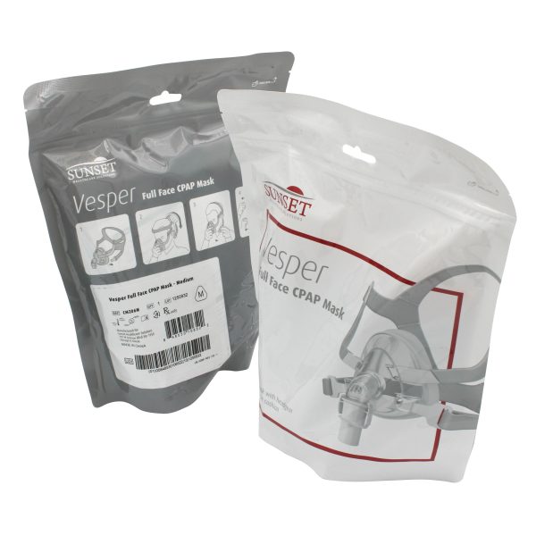 Sunset Vesper Full Face CPAP Mask retail packaging