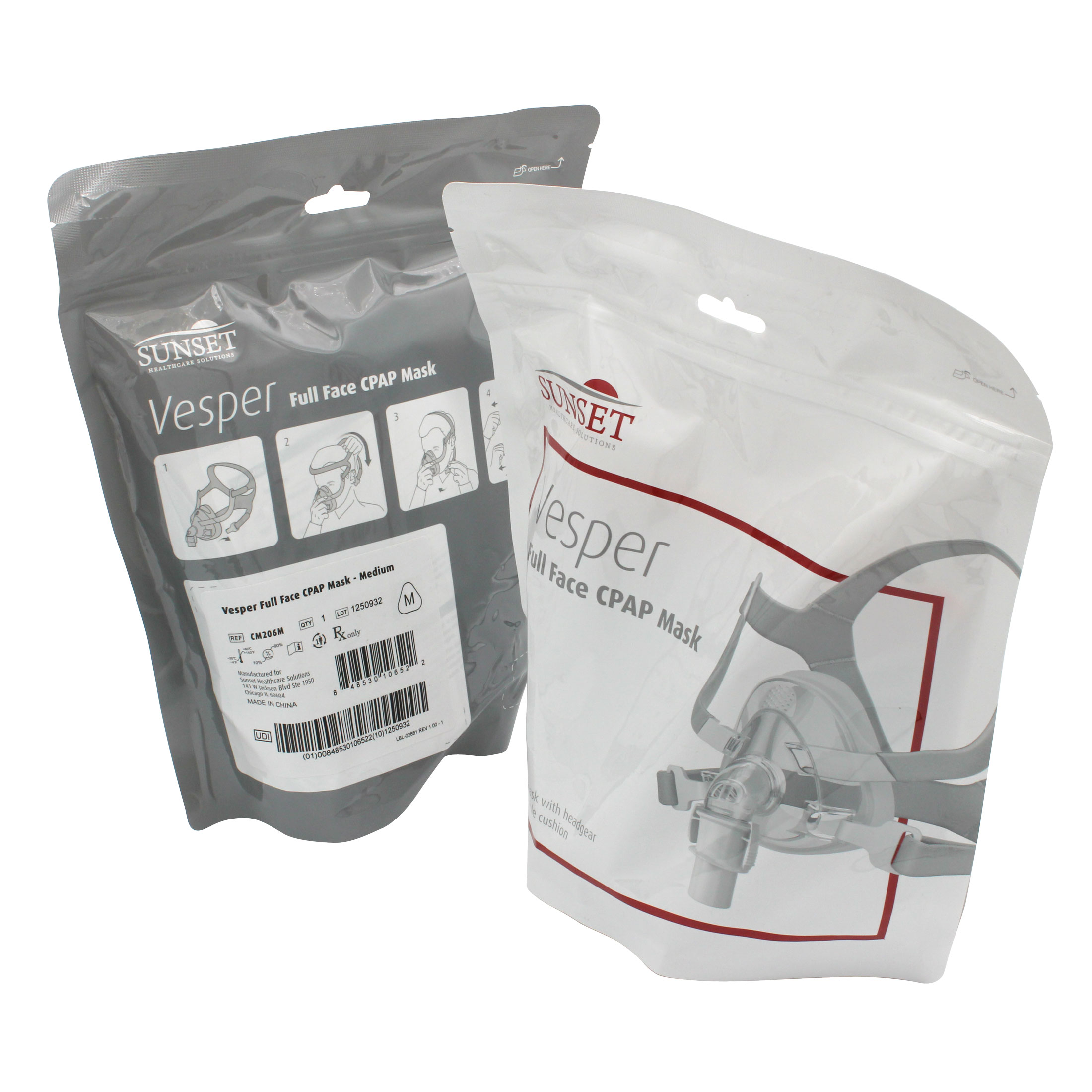Sunset Vesper Full Face CPAP Mask retail packaging