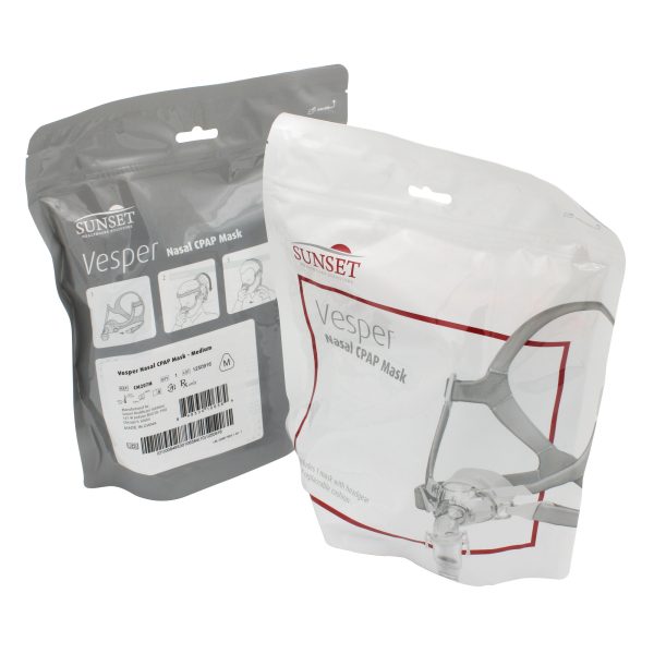 Sunset Vesper Nasal CPAP Mask retail packaging