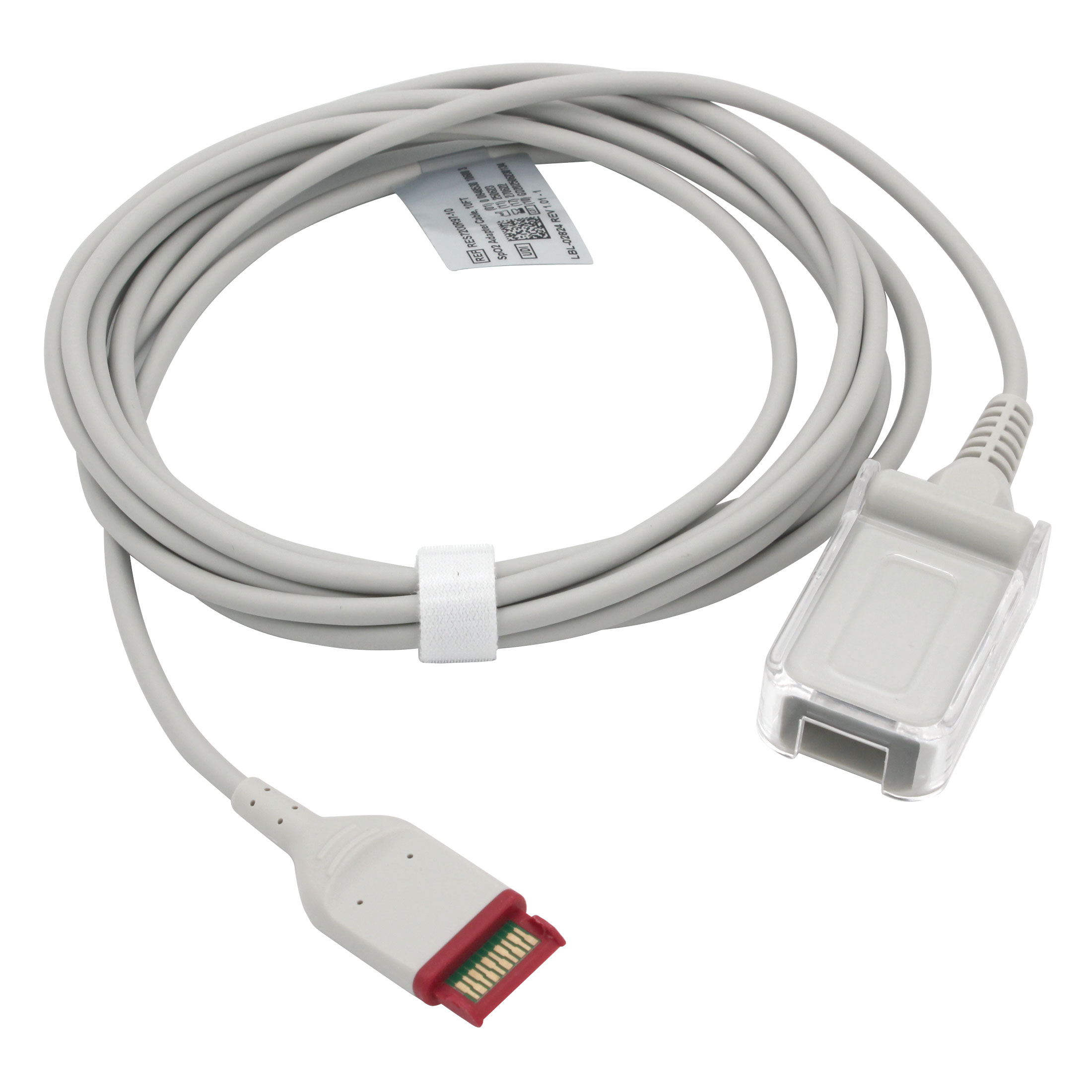 Photograph of a coiled oxygen power cord