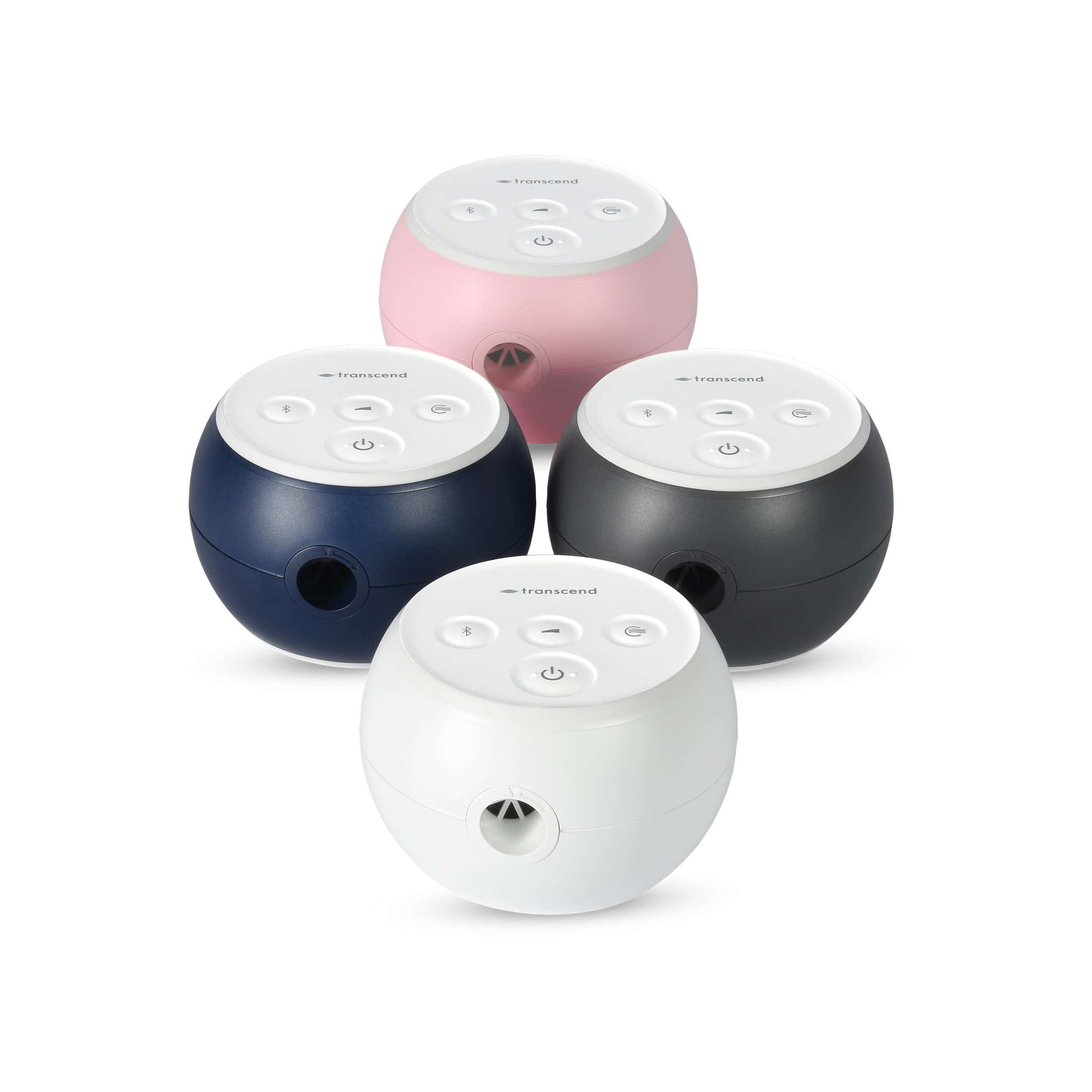 Transcend Micro Auto CPAP in 4 colors: white, grey, blue, and pink