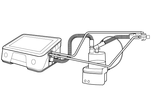 Illustration of LUISA ventilator used with VC1002