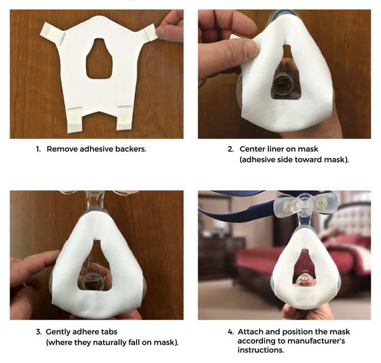 Silent Night Mask Liner Instructions - 4 photos