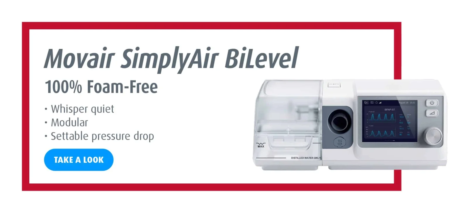 Movair SimplyAir BiLevel - 100% Foam-Free - Whisper quiet, Modular, Settable Pressure Drop